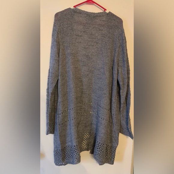 Torrid Long Gray Sweater Size 4 - Picture 2 of 6